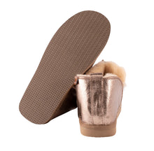 Load image into Gallery viewer, Shepherd - Annie Slippers, Antique Cognac/Gold