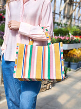 Load image into Gallery viewer, Black Colour Dex Bag Sun Stripe