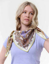 Load image into Gallery viewer, FRAAS Silk scarf with paisley pattern