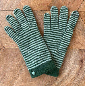 Santacana - Striped Wool Gloves