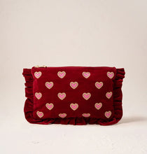 Load image into Gallery viewer, Elizabeth Scarlett - Love Hearts Frill Pouch