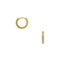 Load image into Gallery viewer, Orelia LUXE Pavé Huggie Hoop Earrings