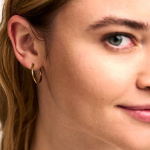 Load image into Gallery viewer, Orelia LUXE Mid-Size Hoop Earrings - Gold