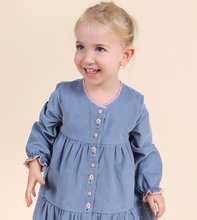 Load image into Gallery viewer, Albetta Blue Cord Dress