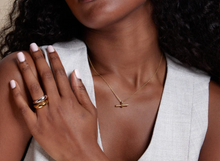 Load image into Gallery viewer, Orelia Luxe- T-bar necklace fine chain