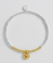 Load image into Gallery viewer, Estella Barlett- Hammered charm beaded bracelet