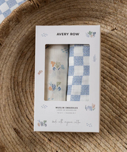 Load image into Gallery viewer, Avery Row Muslin swaddles - set of 2