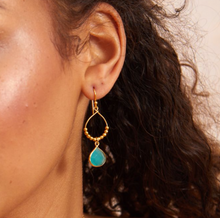 Load image into Gallery viewer, Ashiana - Bay Reef Earrings Aqua Chalcedony
