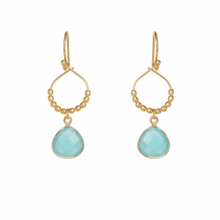 Load image into Gallery viewer, Ashiana - Bay Reef Earrings Aqua Chalcedony