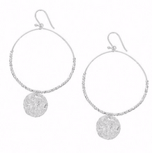 Load image into Gallery viewer, Ashiana - Dominique Silver Large Hoop Earrings