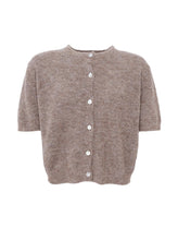 Load image into Gallery viewer, Black Colour Dell short sleeve cardigan
