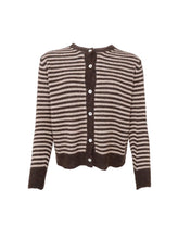 Load image into Gallery viewer, Black Colour Dell striped cardigan
