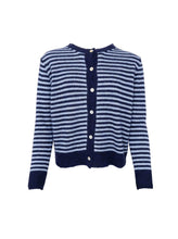 Load image into Gallery viewer, Black Colour Dell striped cardigan
