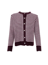 Load image into Gallery viewer, Black Colour Dell striped cardigan
