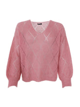 Load image into Gallery viewer, Black Colour Bjoerk Argyle Jumper

