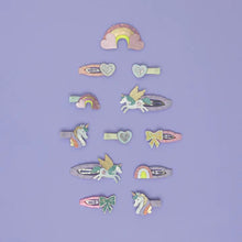 Load image into Gallery viewer, Mimi &amp; Lula sparkle bow mini clic clac clips
