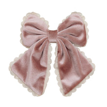 Load image into Gallery viewer, Mimi &amp; Lula - Scalloped edge velvet bow
