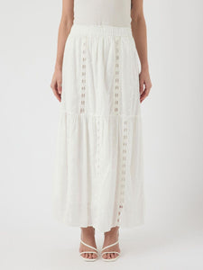 Yas - Yasthia White Midi Skirt