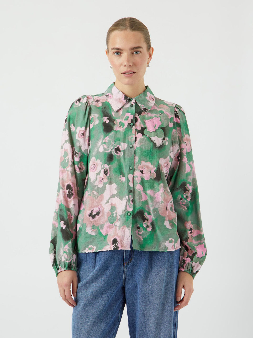 YAS - Wingy Shirt, Deep Mint