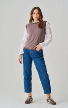 Load image into Gallery viewer, Luella - Stowe Cashmere Blend Tank Top, Blanket Trim
