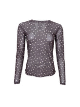 Load image into Gallery viewer, Black Colour Annie mesh spot top
