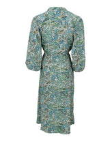 Load image into Gallery viewer, Black Colour Sea Green Raglan Dress

