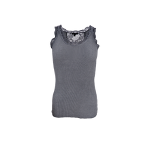 Load image into Gallery viewer, Black Colour Rib vest
