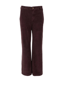 Black Colour - Cora Corduroy Box Pant