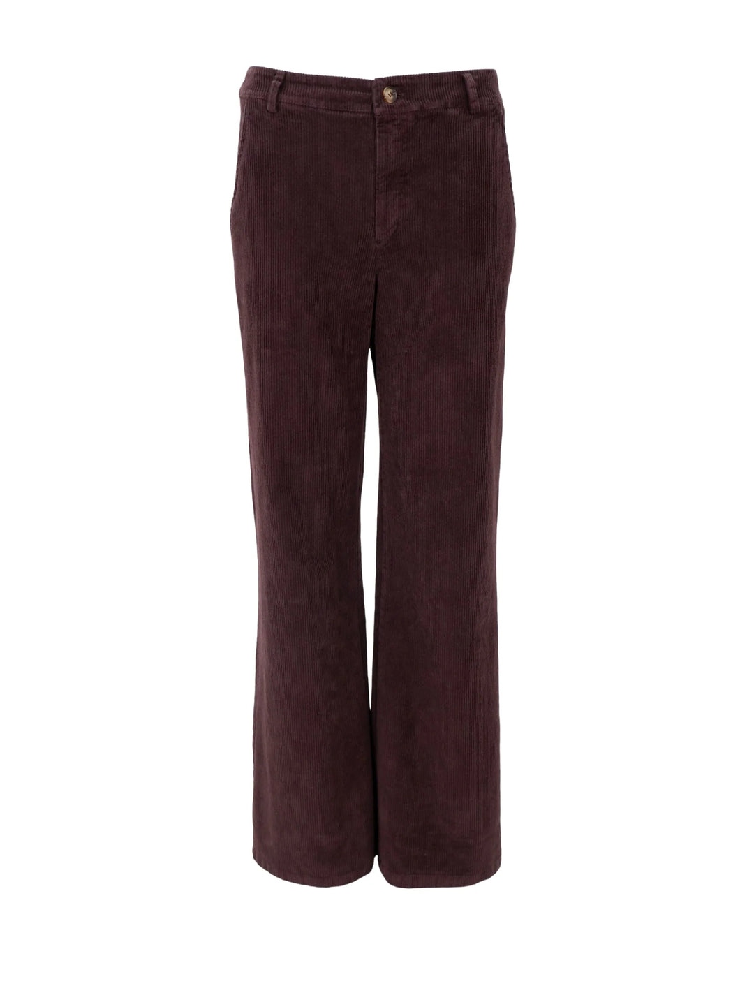 Black Colour - Cora Corduroy Box Pant