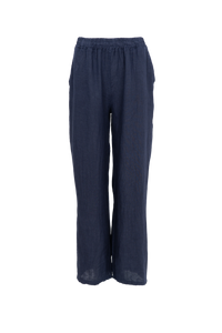 Black Colour- wide linen pant