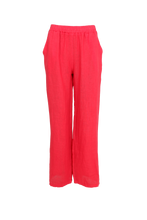 Load image into Gallery viewer, Black Colour- wide linen pant
