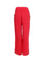 Load image into Gallery viewer, Black Colour- wide linen pant
