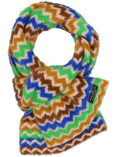 Load image into Gallery viewer, V.FRAAS - Knitted scarf in retro zigzag design
