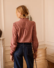 Load image into Gallery viewer, In april 1986 gingham blouse Q3342
