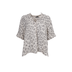 Black colour- Melina linen blouse