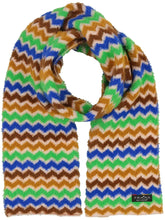 Load image into Gallery viewer, V.FRAAS - Knitted scarf in retro zigzag design
