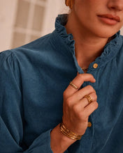 Load image into Gallery viewer, In april 1986 needle cord blouse - R6887
