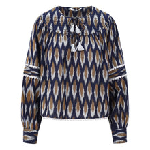 Load image into Gallery viewer, One Collective - Averno Blouse Blue Diamond
