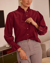 Load image into Gallery viewer, In april 1986 needle cord blouse - R6887

