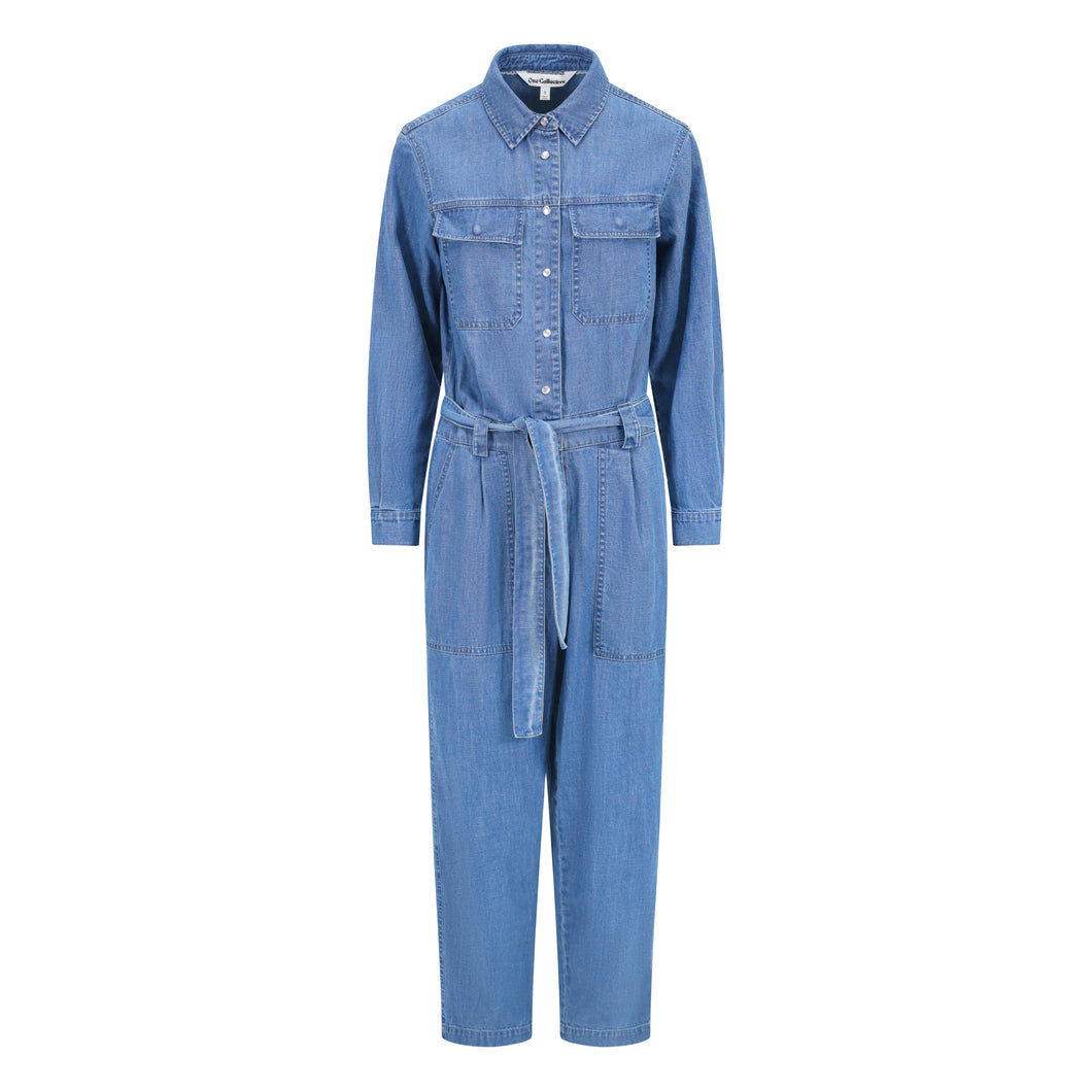 One Collective - utility jumpsuit indigo