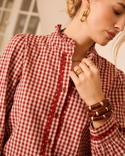 Load image into Gallery viewer, In april 1986 gingham blouse Q3342
