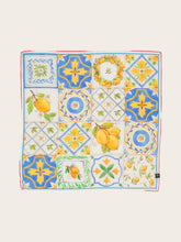 Load image into Gallery viewer, FRAAS - Silk scarf with a summery lemon design
