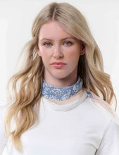 Load image into Gallery viewer, FRAAS - Diamond Shape silk scarf with paisley design
