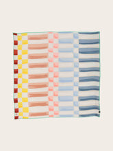 Load image into Gallery viewer, FRAAS Maritime silk scarf with stripes and squares
