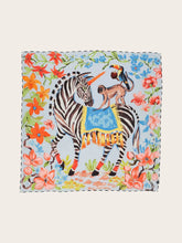 Load image into Gallery viewer, FRAAS Silk scarf with zebra design
