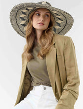 Load image into Gallery viewer, FRAAS- Large Hat With Geometric Pattern
