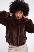 Load image into Gallery viewer, Rino and Pelle Ambra Bomber Jacket- coffee roast
