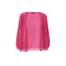 Load image into Gallery viewer, SALE Black Colour Fia Cardigan Pink
