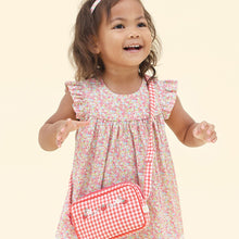 Load image into Gallery viewer, Albetta - Strawberry Embroidered Ginghmam Cross Bag
