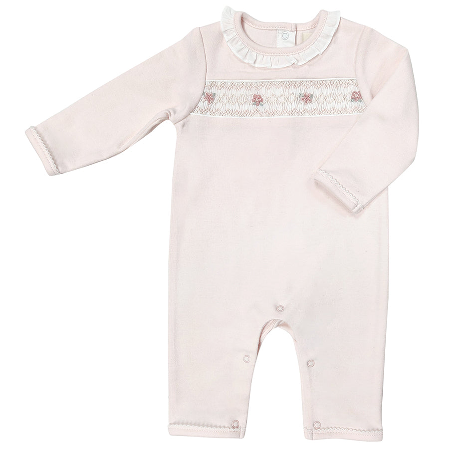 Albetta- Hand Smocked Rose Babygro